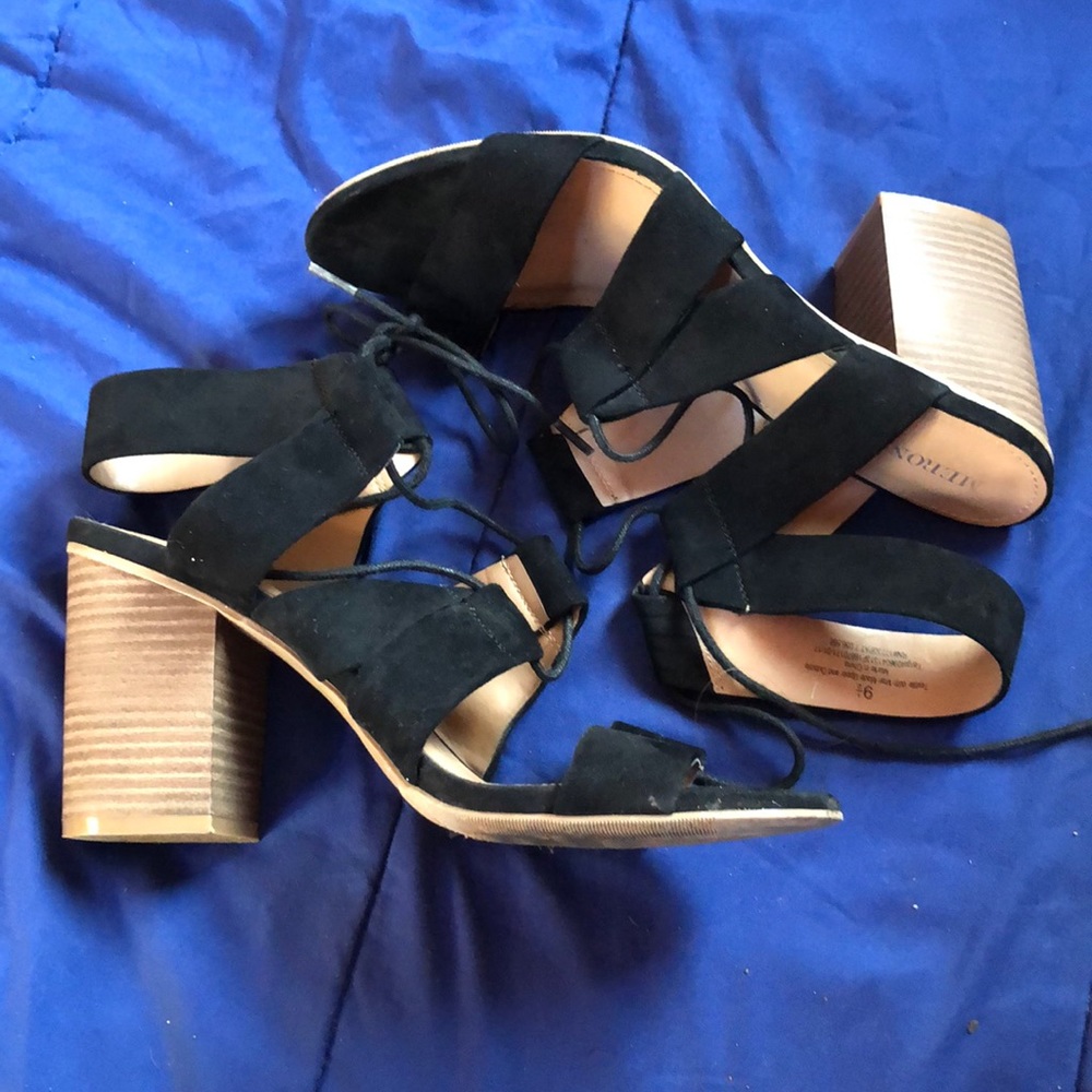 Back strappy heels